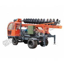 Tractor Mounted Ground Screw Pile Driver Tractor Hole Digging Machine